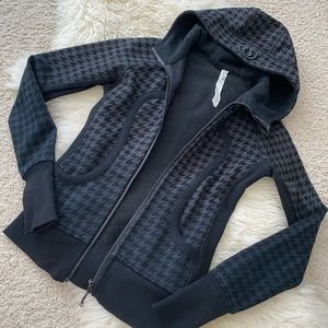Lululemon scuba hoodie size 4 ombré houndstooth